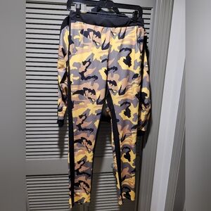Animal print 2 piece jogging suit